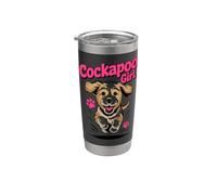 Womens Cockapoo Girl Cute Cartoon Dog Owners Pet Cockapoo Stainless Steel Insulated Tumbler