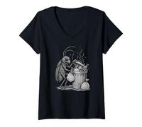Womens Cockroach Dumpster Dumpster Diving Trash man Garbage man V-Neck T-Shirt