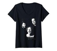 Women's Cocteau Twins Treasure Band Photo By AJ Barratt V-Neck T-Shirt