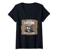 Womens Coffee, Nectar of The Damned V-Neck T-Shirt