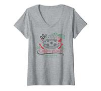 Women's Coffee Please Friends Central Perk Service Cup Theme V-Neck T-Shirt