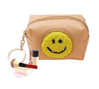 Women's Coin Purse Coin Purse Waterproof Purse with Embroidery Pattern - Multipurpose Waterproof Bag Chain Coin Pouch, Beige, Se référer au descriptif, Refer to Description
