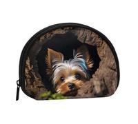 Women's Coin Purse Pouch,Shell Handbags for Women Wallet Mini Change Purse | Small Change Purse With Zipper,Coins Wallet A Little Yorkshire Terrier Credit Card Holder For Girls Gift
