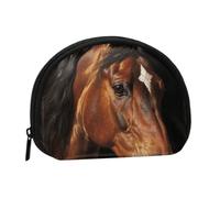Women's Coin Purse Pouch Wallet,Mini Change Holder Coin Bag Shell Handbags | Women'S Coin Purse Pouch Brown Horse Wallet,Mini Change Holder With Zipper,Coin Bag Shell Handbags