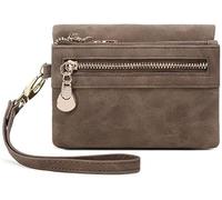 Women's Coin Purse Simple and Compact Women's Coin Purse Short Coin Purse Mini Wallet(Coffee)