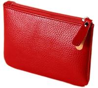 Women's Coin Purse Women Mini Small Purse Short Small Bag Simple Coin Purse Mini Wallet(Red)