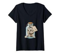 Womens Collected from The Deep Shark Tooth Collector Fossil Hunter V-Neck T-Shirt