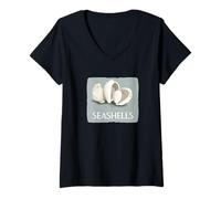 Womens Collecting Seashells for a Touch of the Sea Costume V-Neck T-Shirt