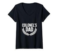 Womens Colonels Dad Military Father Pride Honor V-Neck T-Shirt