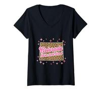 Women's Colorado Born and Bred Leopard Print V-Neck T-Shirt