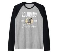 Womens Colorado Frenchie Mom French Bulldog Dog Lover Mama Raglan Baseball Tee