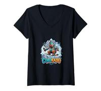 Women's Colorado Ski Bear Mountain Adventure Vibes V-Neck T-Shirt
