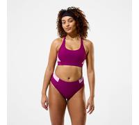 Women's Colorblock Bikini Top Dark Pink - L Dark Pink L