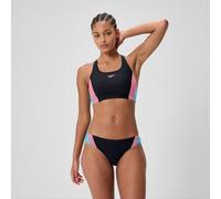Women's Colourblock Splice 2.0 Bikini Black/Aqua/Red - 30 Anthracite/Aqua/Red 30