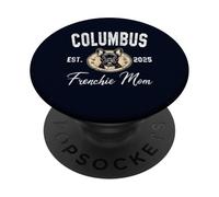 Womens Columbus Frenchie Mom French Bulldog OH Dog Lover PopSockets Adhesive PopGrip