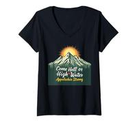 Women's Come Hell or High Water Appalachian Nature Lover V-Neck T-Shirt