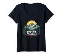 Women's Come Hell or High Water Appalachian Nature Lover V-Neck T-Shirt