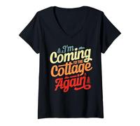 Women's Come to The Cottage Again Summer Romance Couple V-Neck T-Shirt