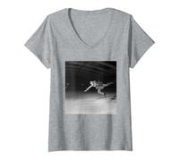 Womens Comedian Norman Wisdom On Ice Trouble in Store Actor 1953 V-Neck T-Shirt