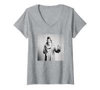 Womens Comedian Tommy Cooper Fez Hat 1978 V-Neck T-Shirt