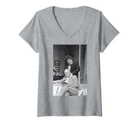 Womens Comedians Cannon & Ball You'll Do for Me Stage Show 1989 V-Neck T-Shirt