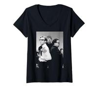 Womens Comedians Goons Spike Milligan Peter Sellers Harry Secombe V-Neck T-Shirt