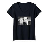Womens Comedy Duo Eric Morecambe and Ernie Wise 1974 V-Neck T-Shirt