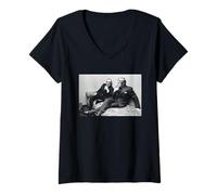 Womens Comedy Duo Eric Morecambe and Ernie Wise Interview 1974 V-Neck T-Shirt