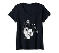 Womens Comedy Musician Billy Connolly Cambridge Folk Fest 1978 V-Neck T-Shirt