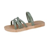 Women's Comfort Extra Wide Fit Flat Sandals Summer Korean Version Of The Internet Roman Style Flat Student Sandals Black Sliders Women Size 4 Slippers UK for Summer (Green, 5)