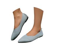 Womens Comfort Loafers Mesh Soft Sole Non Slip Slip On Breathable Perforated Flat Shoes Solid Color Lightweight Nurse Work Walking Trainers for Office Travel and Summer Beach Days Blue