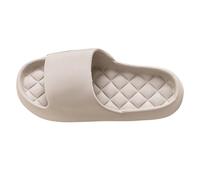 Womens Comfort Open Toe Flat Sandals 2026 Non Slippers for Men Women Shower Slippers Very Lightweight Thick Sole Cushioning Soft Open Toe Sandals for Ankle Strap Blue Ladies Sandles (Khaki,7)