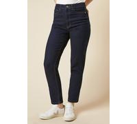 Womens Comfort Stretch Slim Mom Jean Indigo 8
