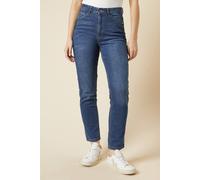 Womens Comfort Stretch Slim Mom Jean Mid Wash 8