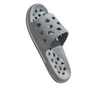 Womens Comfortable Open Toe Flat Sandals Women's Home Sandals Slippers Four Indoor Non Home Soft Bottom Bathroom Leakage Slippers White Ankle Strap Womens Sandles Size 7 (Grey,6.5)