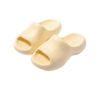 Women's Comfortable Orthopedic Chunky Sandals Women's Thick Bottom Fashion One Drag Men' Home Leisure Slippers Outside The Couple Models Home Slippers Slide Womans (Yellow, 40)