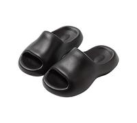 Women's Comfortable Orthopedic Chunky Sandals Women's Thick Bottom Fashion One Drag Men' Home Leisure Slippers Outside The Couple Models Home Slippers Slide Womans (Black, 44)