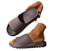 Women's comfortable slippers, soft slippers for women, thick sole, simple and comfortable, breathable and lightweight, suitable for a flip flop sandals women swimming pool non-slip fast, brown, 9 UK