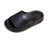 Women's comfortable slippers, soft slippers for women, thick sole, simple and comfortable, breathable and lightweight, suitable for a flip flop sandals women swimming pool non-slip fast, Black, 4 UK