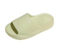 Women's comfortable slippers, soft slippers for women, thick sole, simple and comfortable, breathable and lightweight, suitable for a flip flop sandals women swimming pool non-slip fast, Green, 9 UK