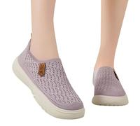 Women's Comfortable Working Nurse Shoes, Mesh Sneakers Wedge Shoes for Women UK Women Trainers Size 6 Womens Breathable Lightweight Pumps Black Loafers Sneakers for Gym Running