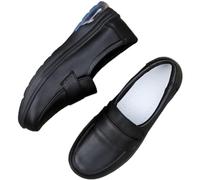 Womens Comfortable Working Nurse Shoes, Plus Size Slip-On Casual Comfortable Breathable Leather Nurse Shoes, Slip Resistant Waterproof Walking Black