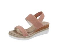 Womens Comfy Extra Wide Fit Platform Sandals Sandals for Women Summer Comfortable Walking Womens Espadrilles for Women 2026 Beach Shoes Black Sandles Size 6 Flowers (Red,7)