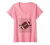 Womens Commissioner Draft Fantasy Football Respect The Commish V-Neck T-Shirt