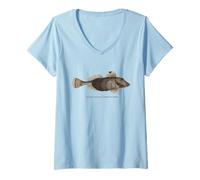 Womens Common Sea Robin - Fish with fins Like Wings of a Bird V-Neck T-Shirt