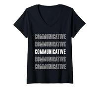 Womens Communicative V-Neck T-Shirt
