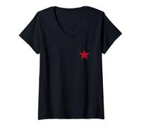 Womens Communism Socialism V-Neck T-Shirt