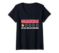 Women's Communism - Very Bad, Would Not Recommend (Funny Politics) V-Neck T-Shirt