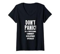Womens Community Development Specialist V-Neck T-Shirt