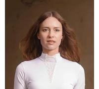 Women's competition riding polo with V-neck Cavalliera Ariosa